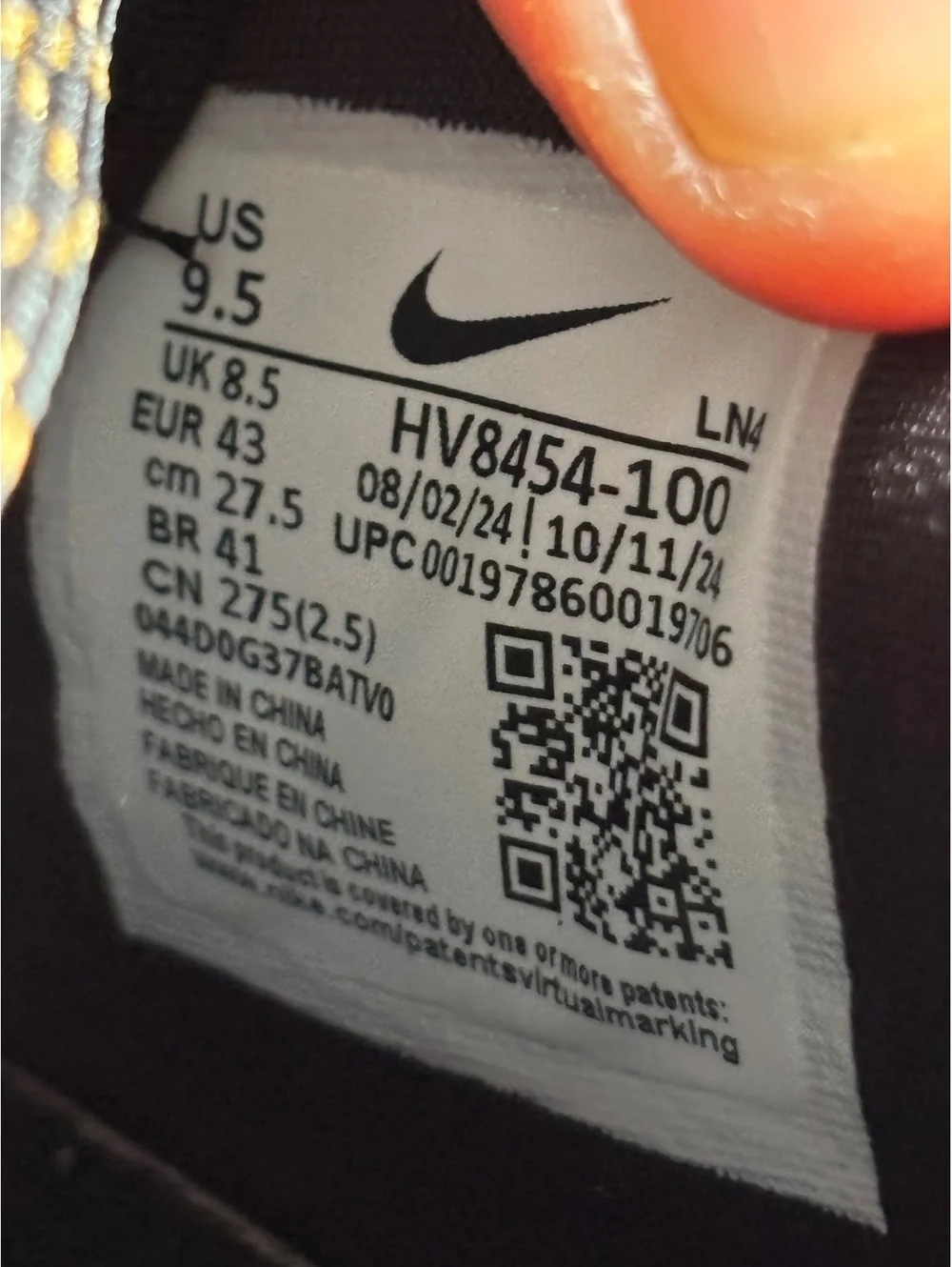 Nike size men’s